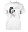 I'm With Cheesy Bread Humor Cartoon Looks Scared Or Uneasy Like A Wounded Animal T-Shirt