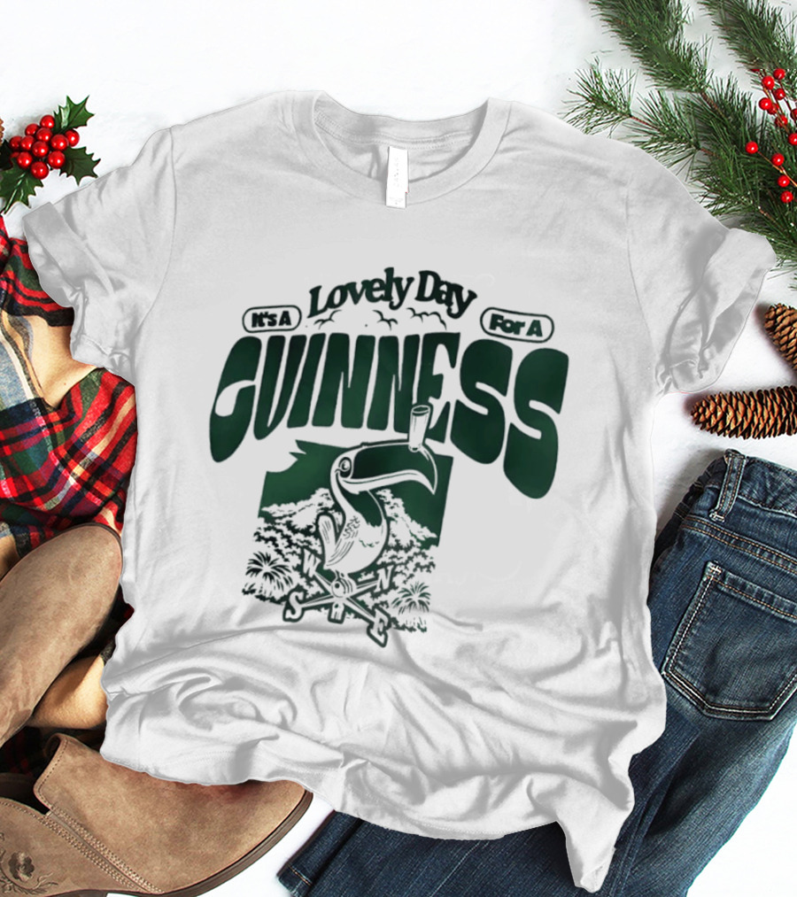 Lovely Day For A Guinness Toucan With Compass Scenery T-Shirt