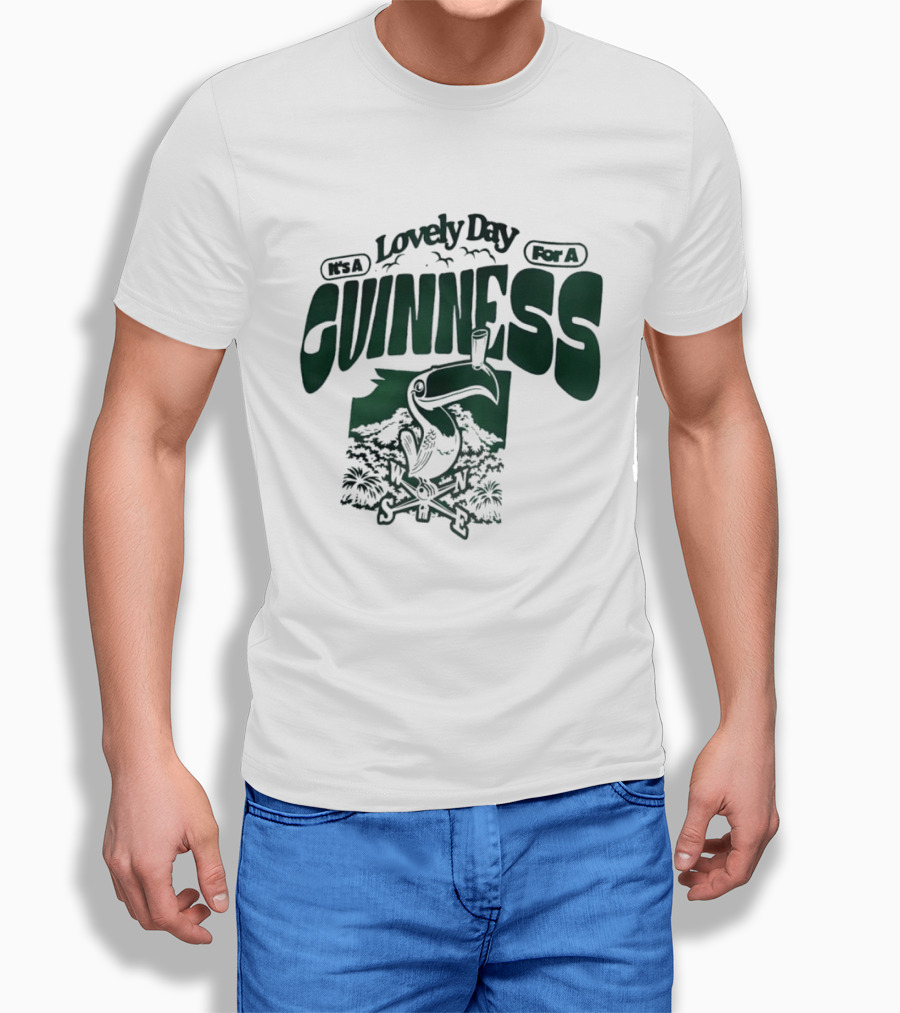 Lovely Day For A Guinness Toucan With Compass Scenery T-Shirt