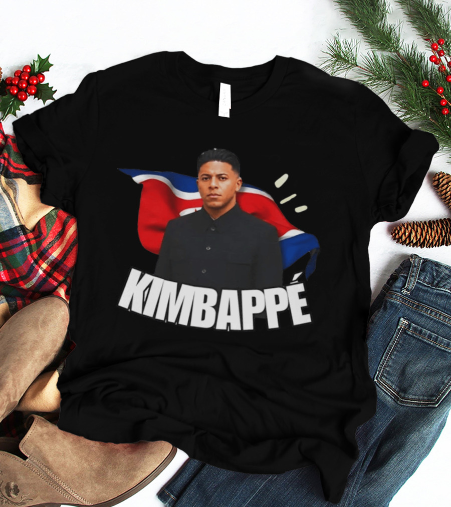 Kimbappe North Korea Mashup Flag T-Shirt