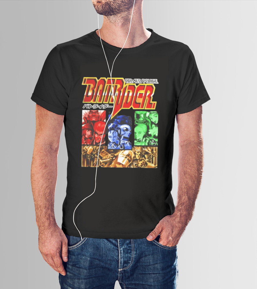 Armed Police Batrider Arcade Game Characters Raizing Shoot Em Up T-Shirt