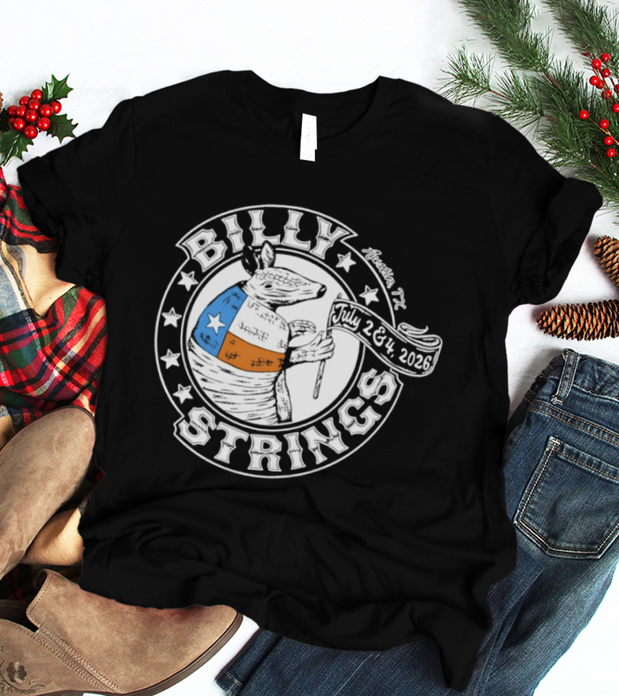 Billy Strings Armadillo Austin Texas July 2 & 3 2026 T-Shirt