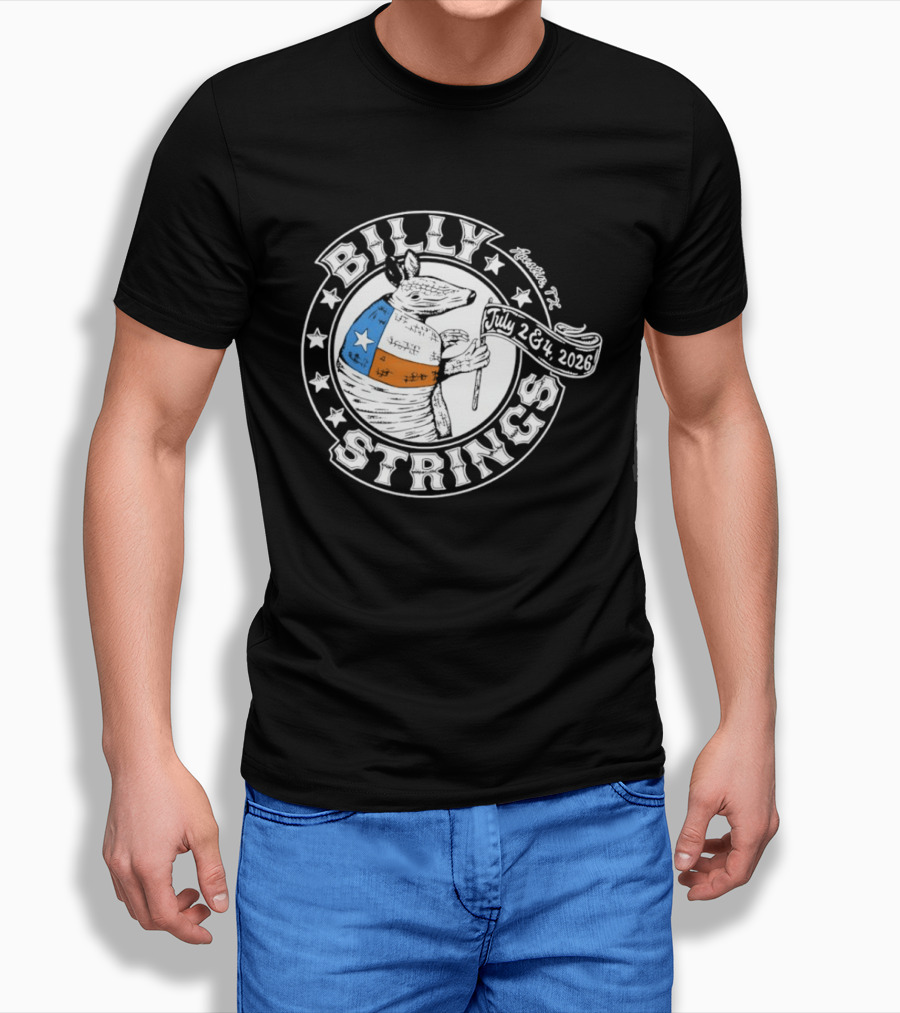 Billy Strings Armadillo Austin Texas July 2 & 3 2026 T-Shirt