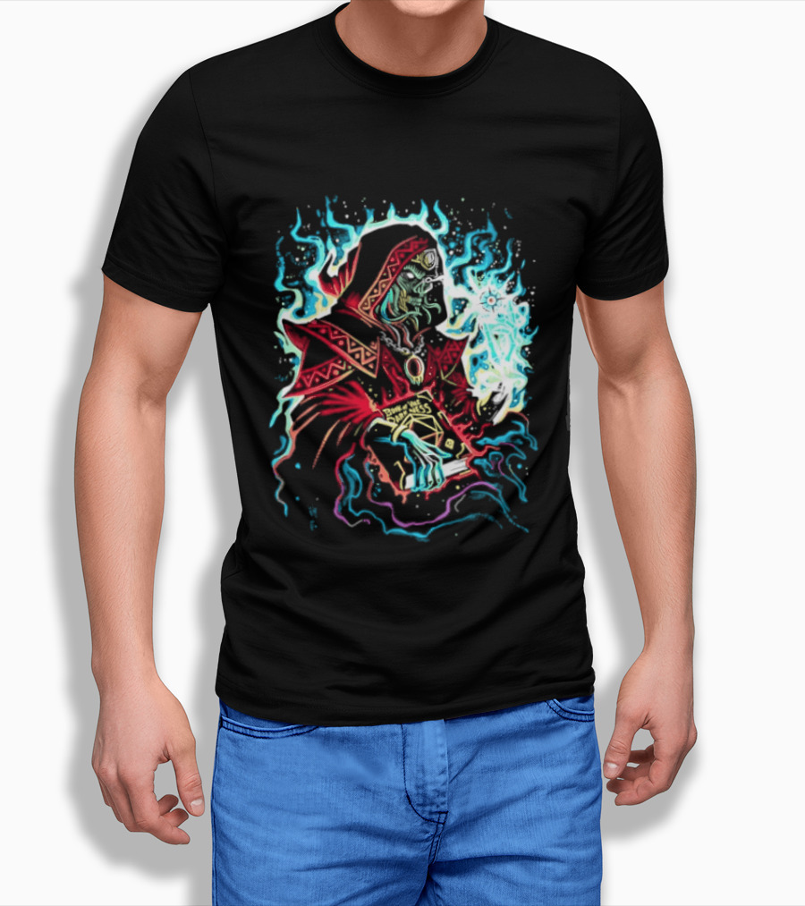 Lich Wizard Dungeons And Dragons Book Of Vile Darkness Tabletop Gaming Magic T-Shirt