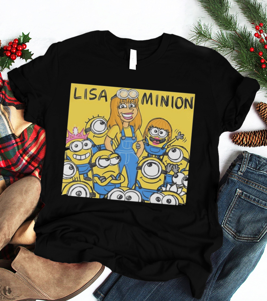 Lisa Minion Characters Cartoon Group Fun Playful Adventure T-Shirt