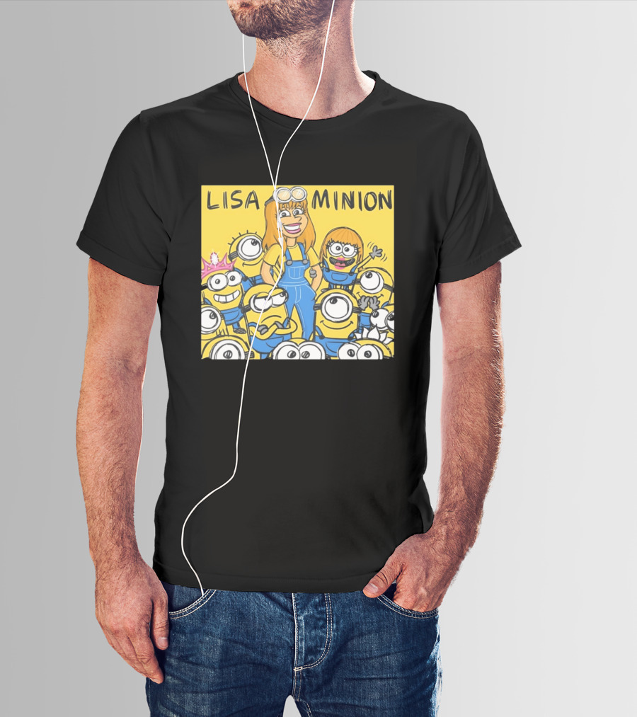 Lisa Minion Characters Cartoon Group Fun Playful Adventure T-Shirt