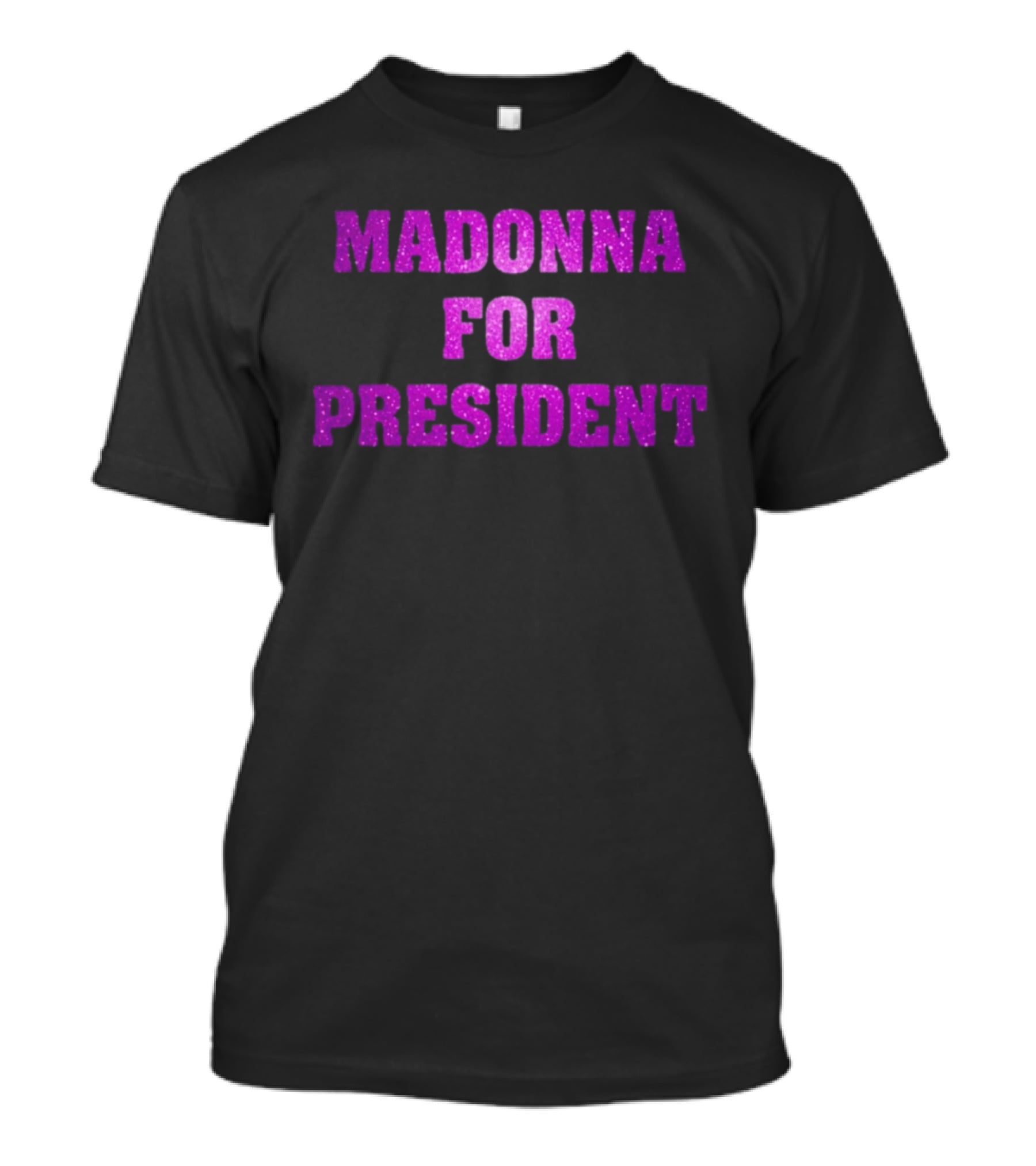 Madonna For President Glitter Purple T-Shirt