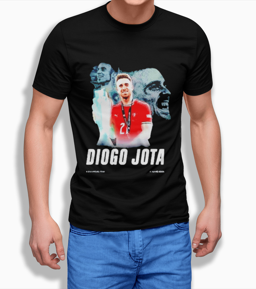 Diogo Jota Portugal No 21 Legends Football Player T-Shirt