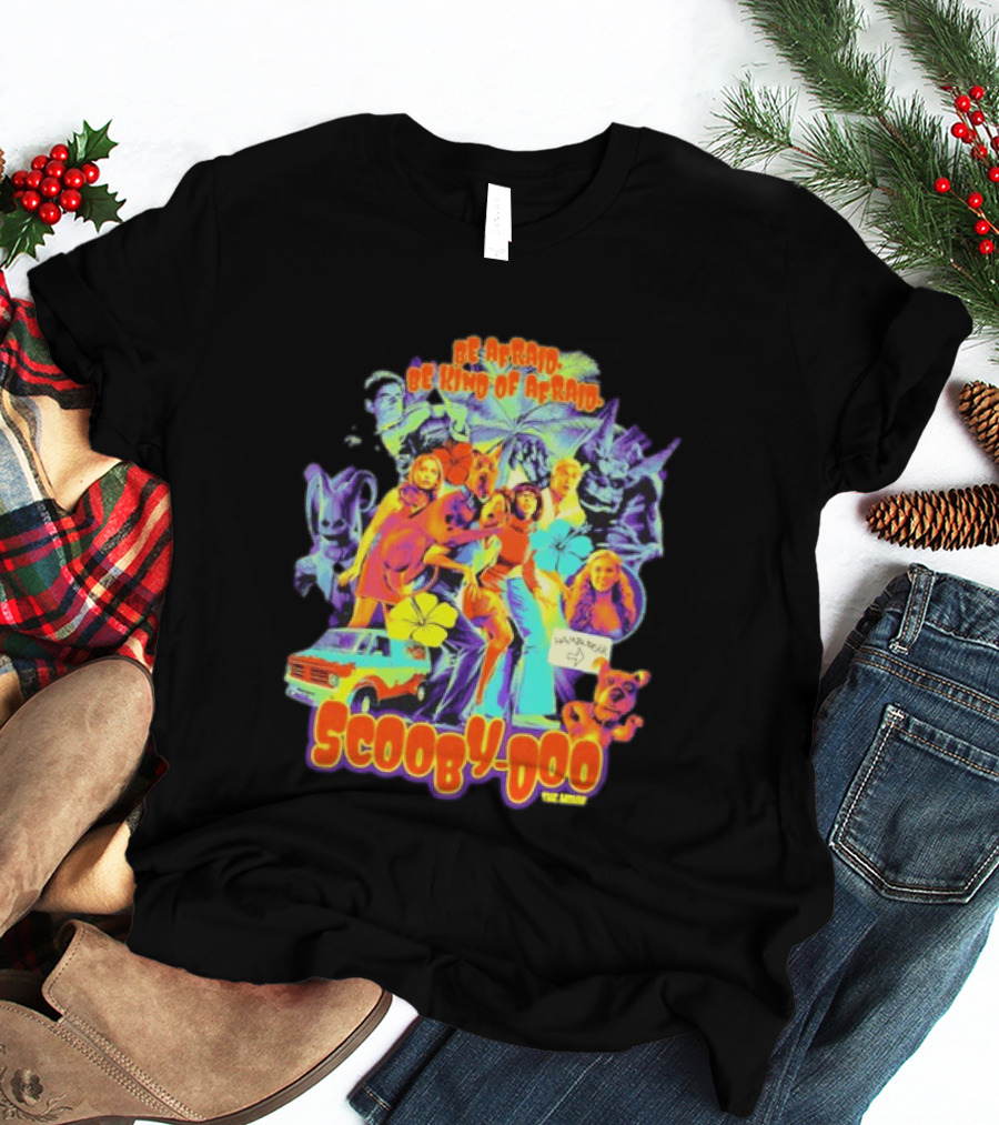 Scooby Doo Mystery Inc Be Afraid Be Kind Of Afraid Hamburger Van T-Shirt
