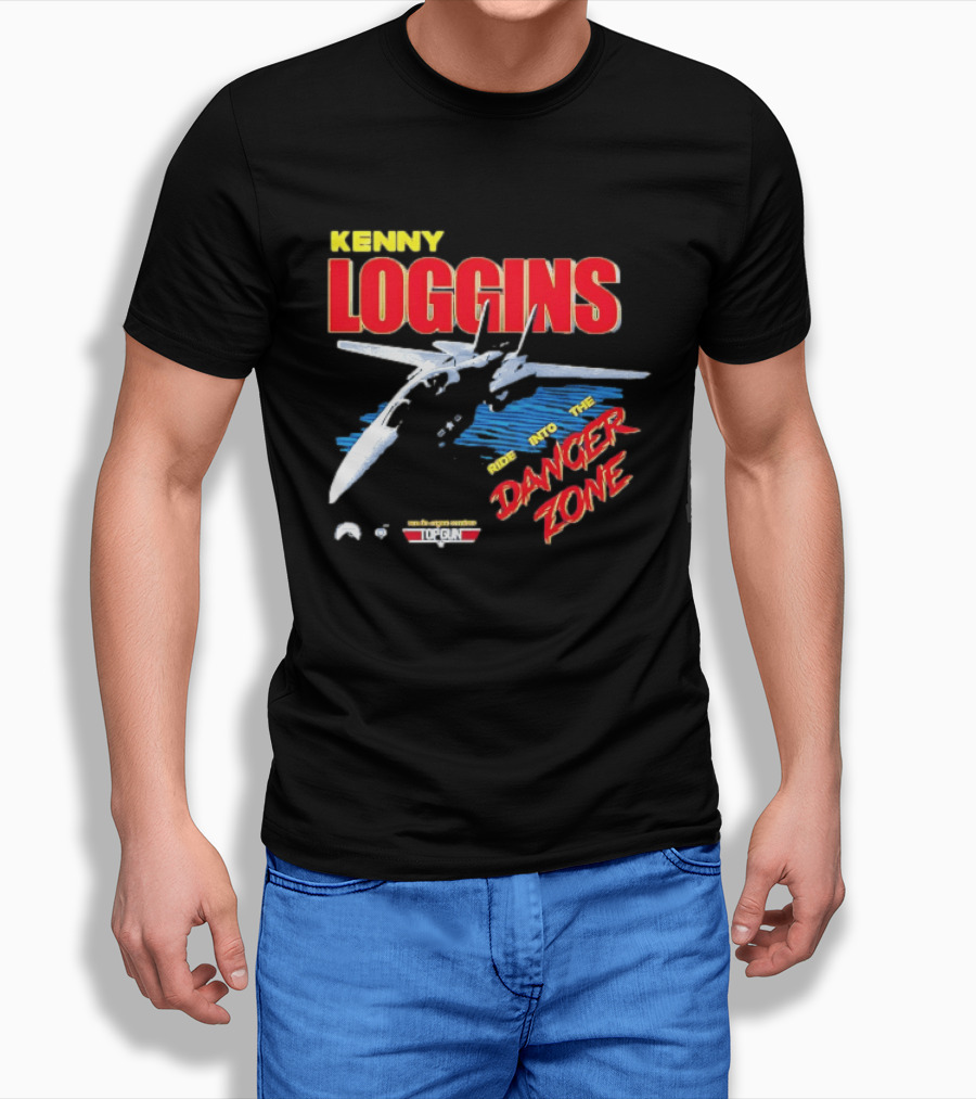 Kenny Loggins Ride Into The Danger Zone Top Gun Original Soundtrack T-Shirt