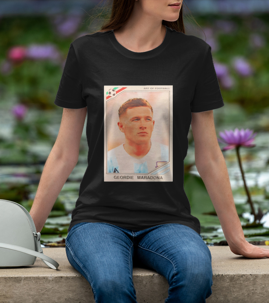Geordie Maradona Art Of Football Argentina National Team T-Shirt