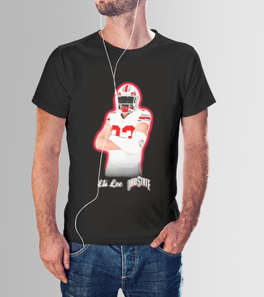Ohio State Buckeyes Eli Lee 33 Football Player T-Shirt