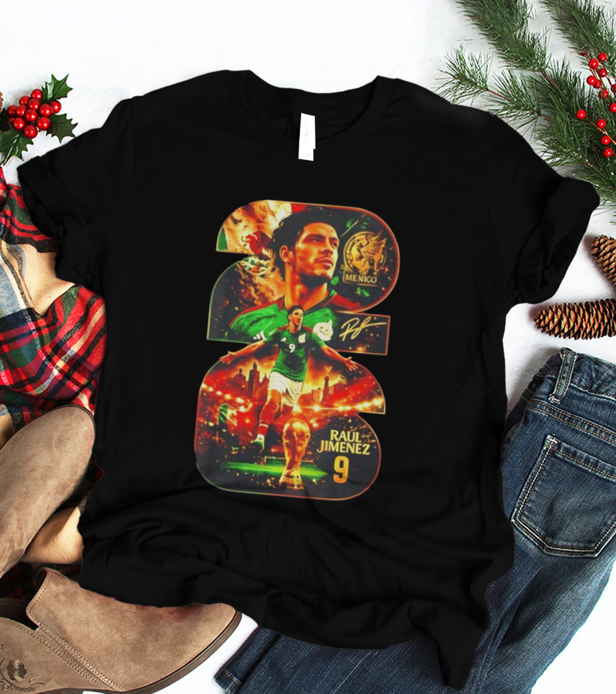Raul Jimenez 9 Mexico Soccer Legend T-Shirt