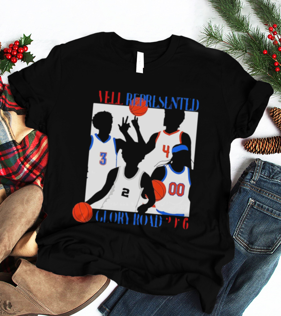 Well Represented Glory Road Basketball Team 2026 Number 3 4 2 00 T-Shirt