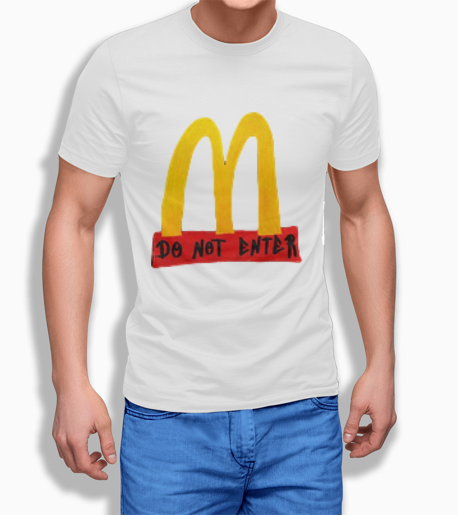 McDonald's Do Not Enter 2026 Yellow Arches Red T-Shirt
