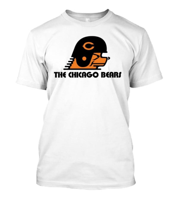 The Chicago Bears Helmet Logo And Balaclava T-Shirt