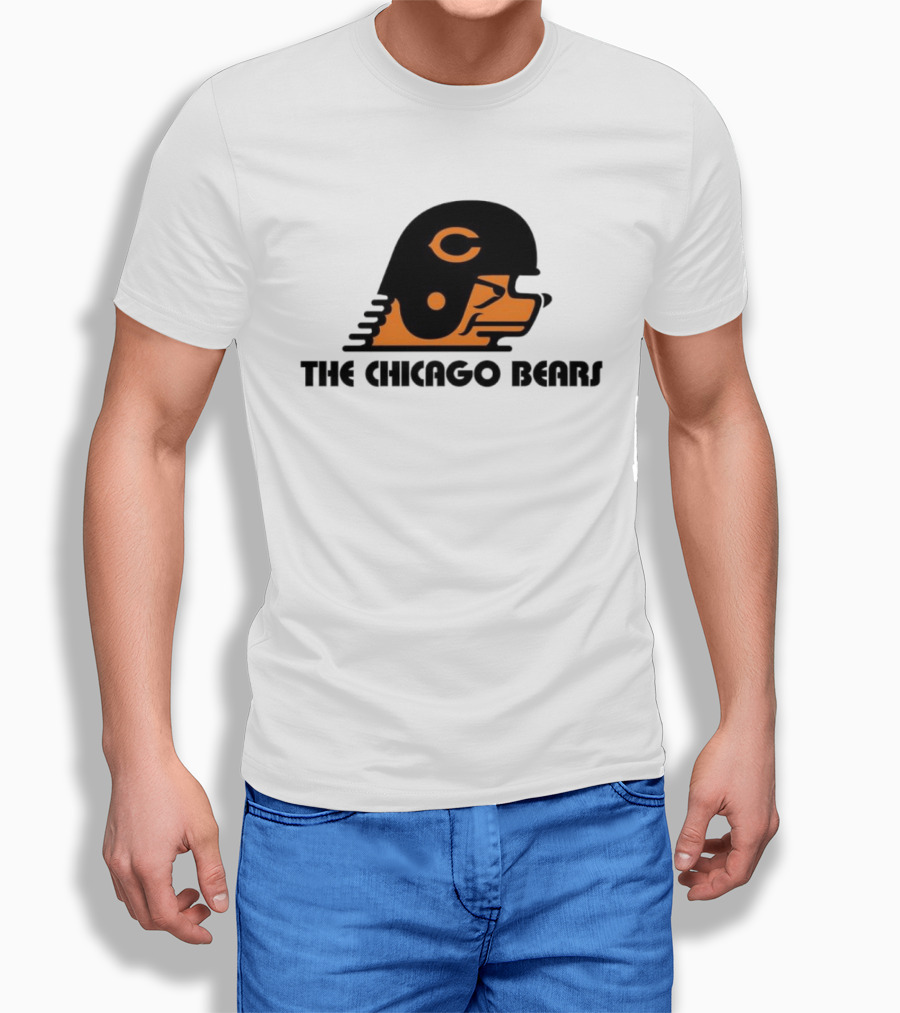 The Chicago Bears Helmet Logo And Balaclava T-Shirt