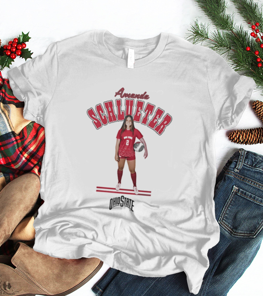 Amanda Schlueter Ohio State Buckeyes Soccer Player T-Shirt