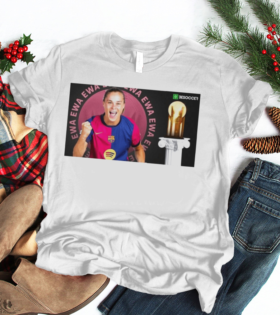 Ewa Pajor 2025 Gerd Muller Trophy Winner Barcelona FC BeSoccer T-Shirt
