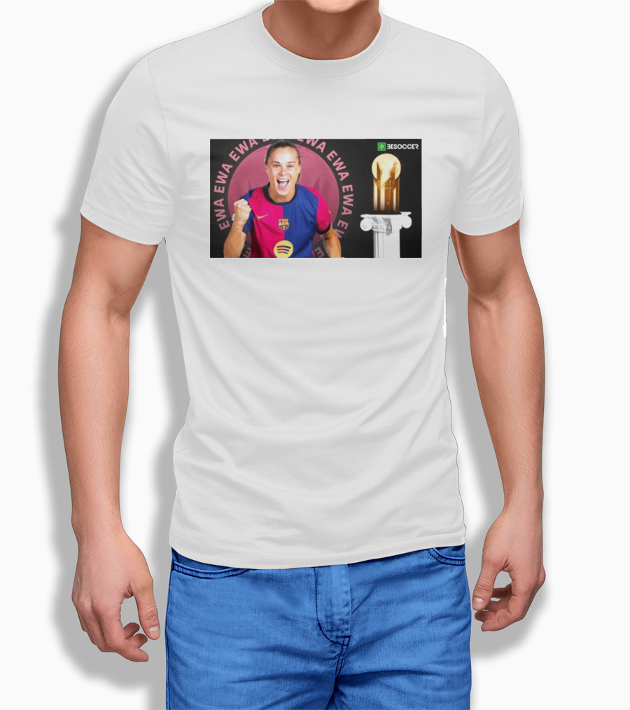 Ewa Pajor 2025 Gerd Muller Trophy Winner Barcelona FC BeSoccer T-Shirt