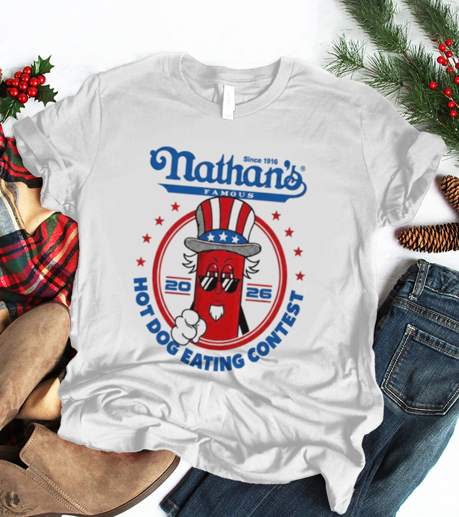 Nathan's Famous 2026 Hot Dog Eating Contest T-Shirt