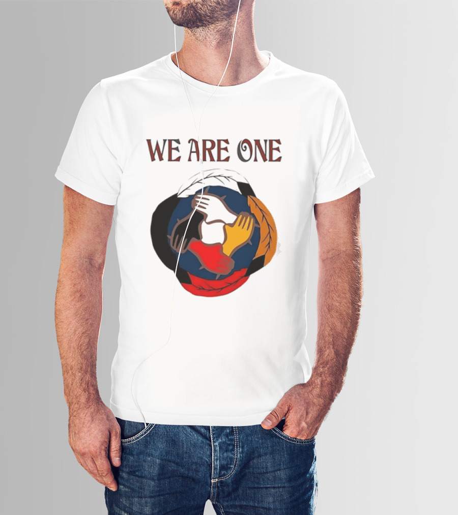 We Are One Multicolored Unity Hands T-Shirt