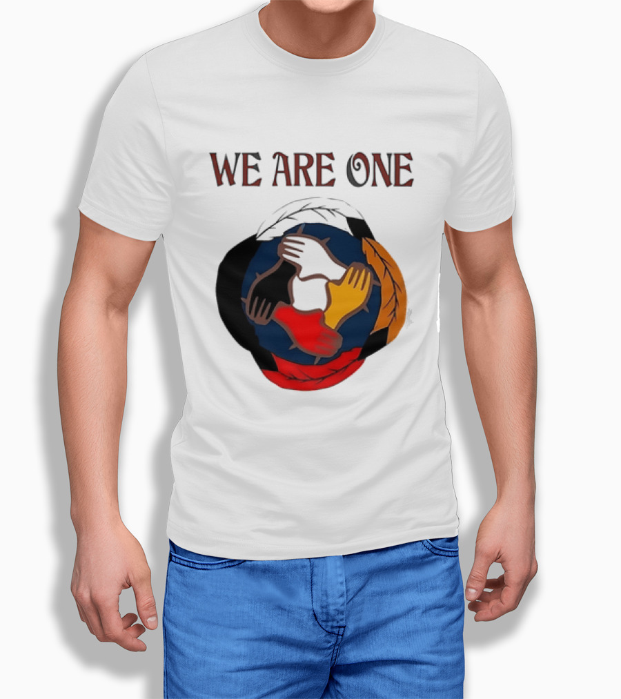We Are One Multicolored Unity Hands T-Shirt