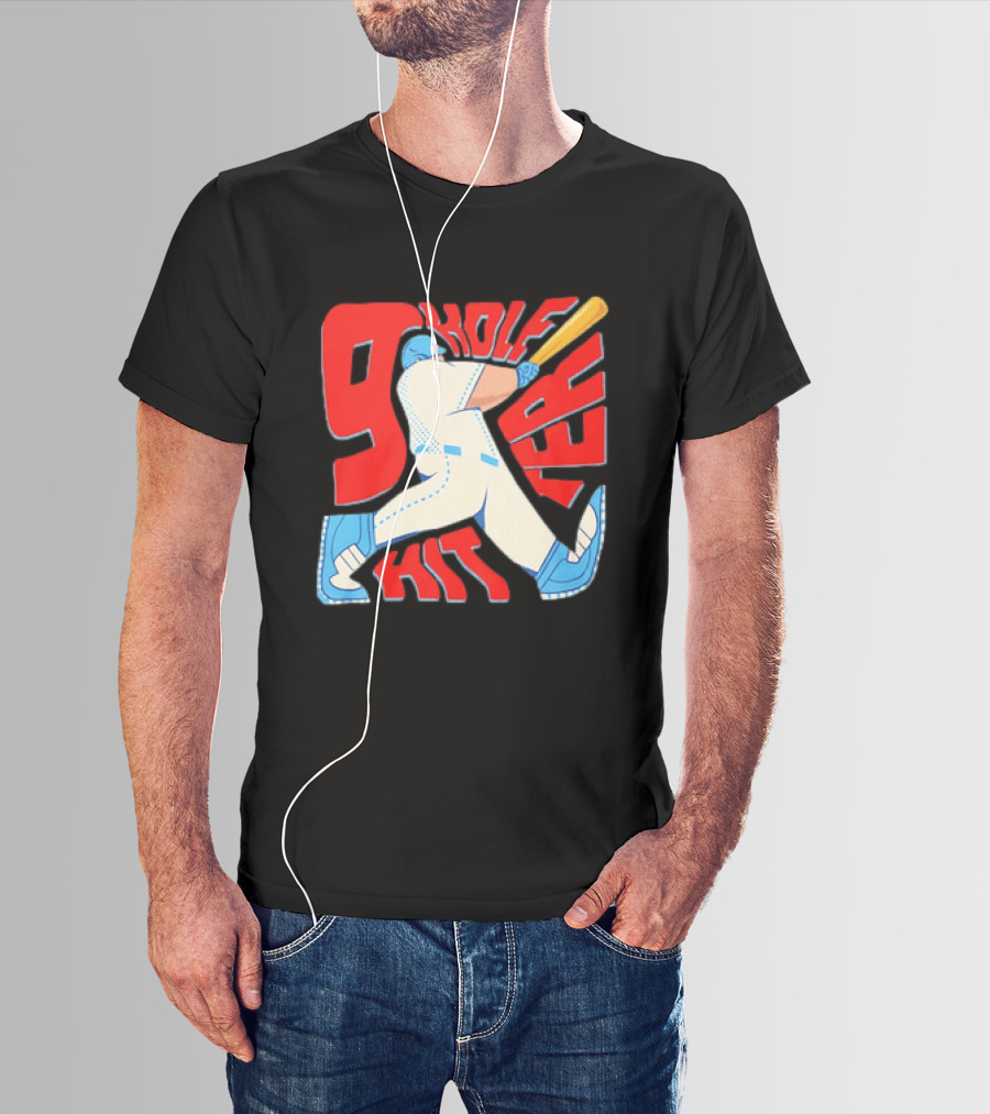 9 Hole Hitter Baseball Second Leadoff T-Shirt