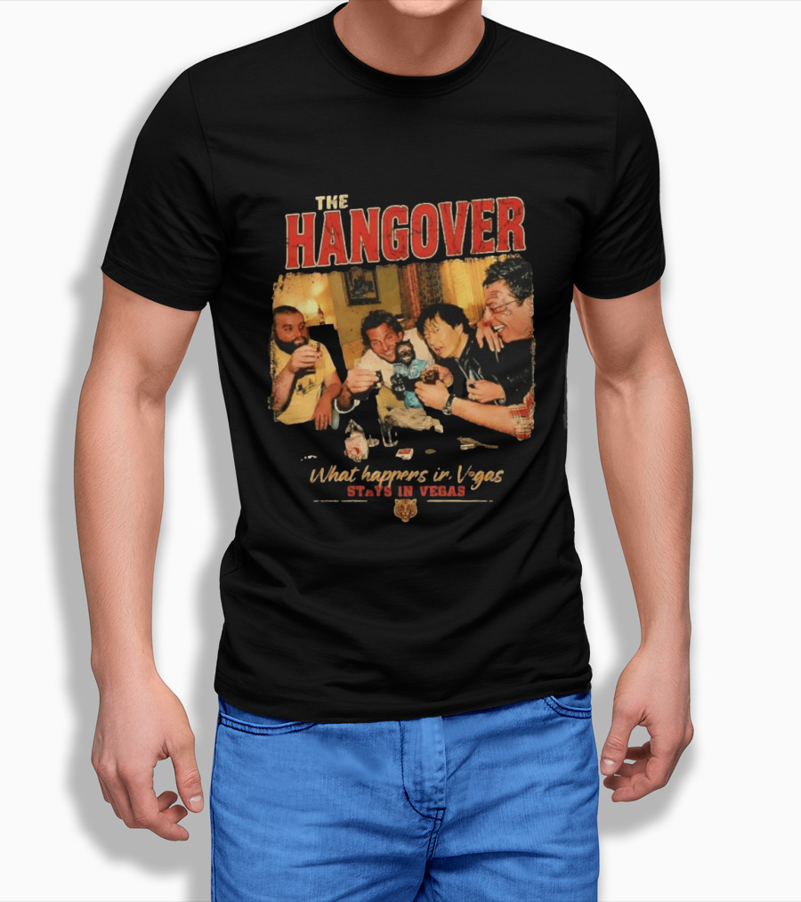 The Hangover Alan Phil Stu Mr Chow What Happens In Vegas Stays In Vegas T-Shirt