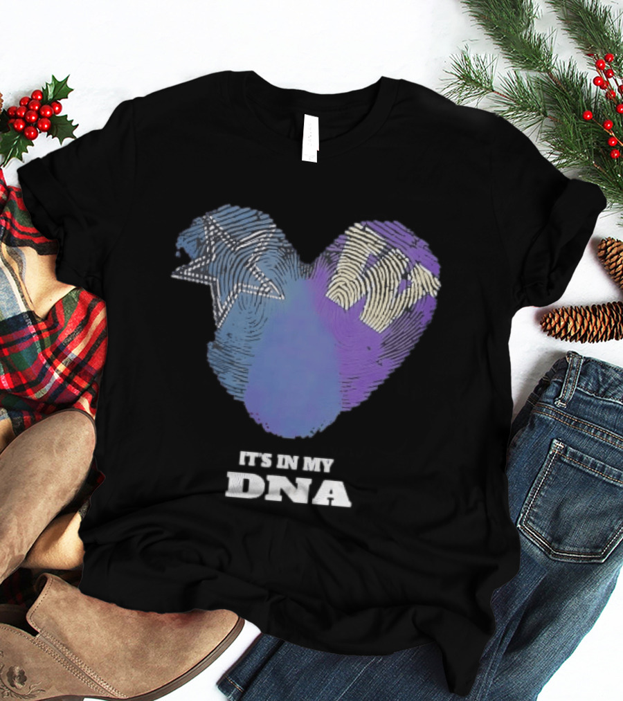 It's In My DNA Dallas Cowboys Star Symbol Fan Pride T-Shirt