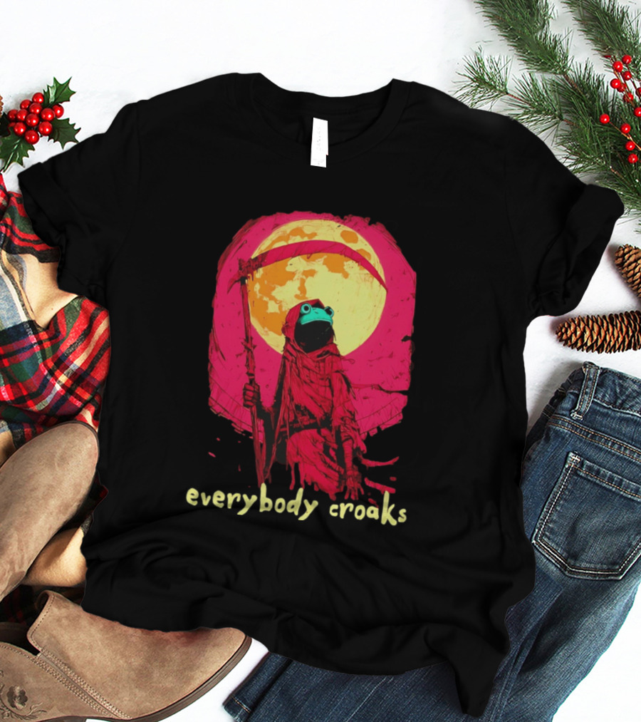 Everybody Croaks Frog Reaper Moon Scene T-Shirt