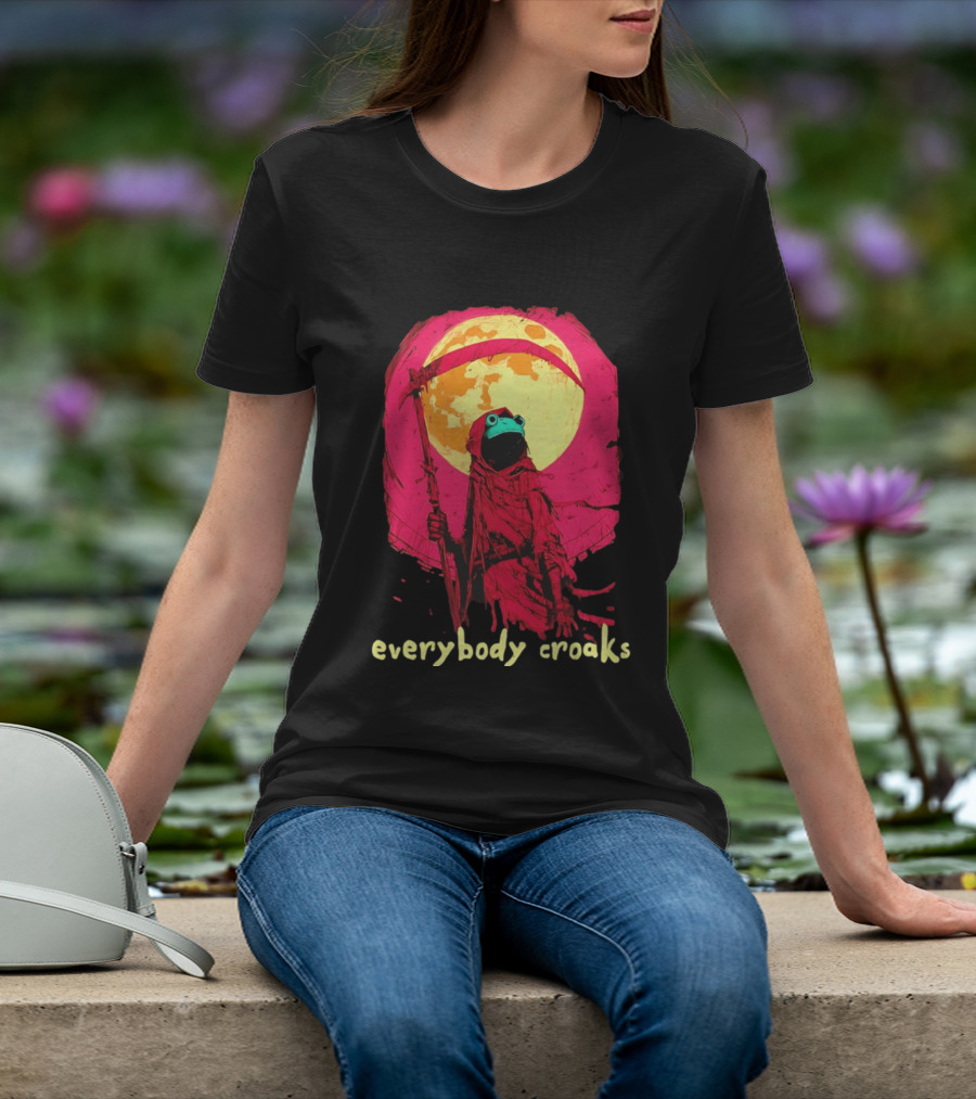 Everybody Croaks Frog Reaper Moon Scene T-Shirt