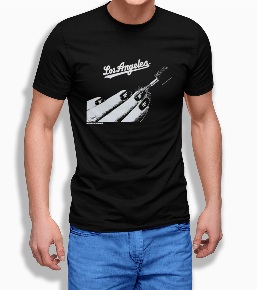 Mitchell & Ness Los Angeles Dodgers Nail Polish MLB T-Shirt