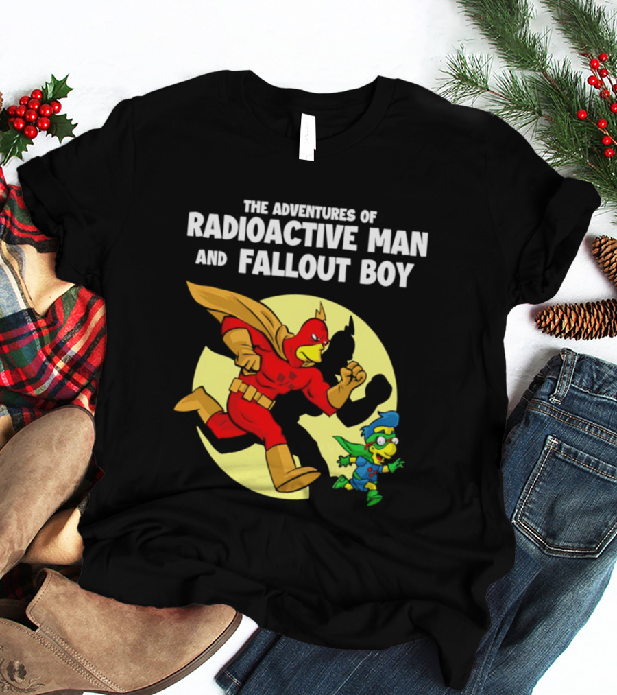 The Adventures Of Radioactive Man And Fallout Boy Comic Hero Duo T-Shirt