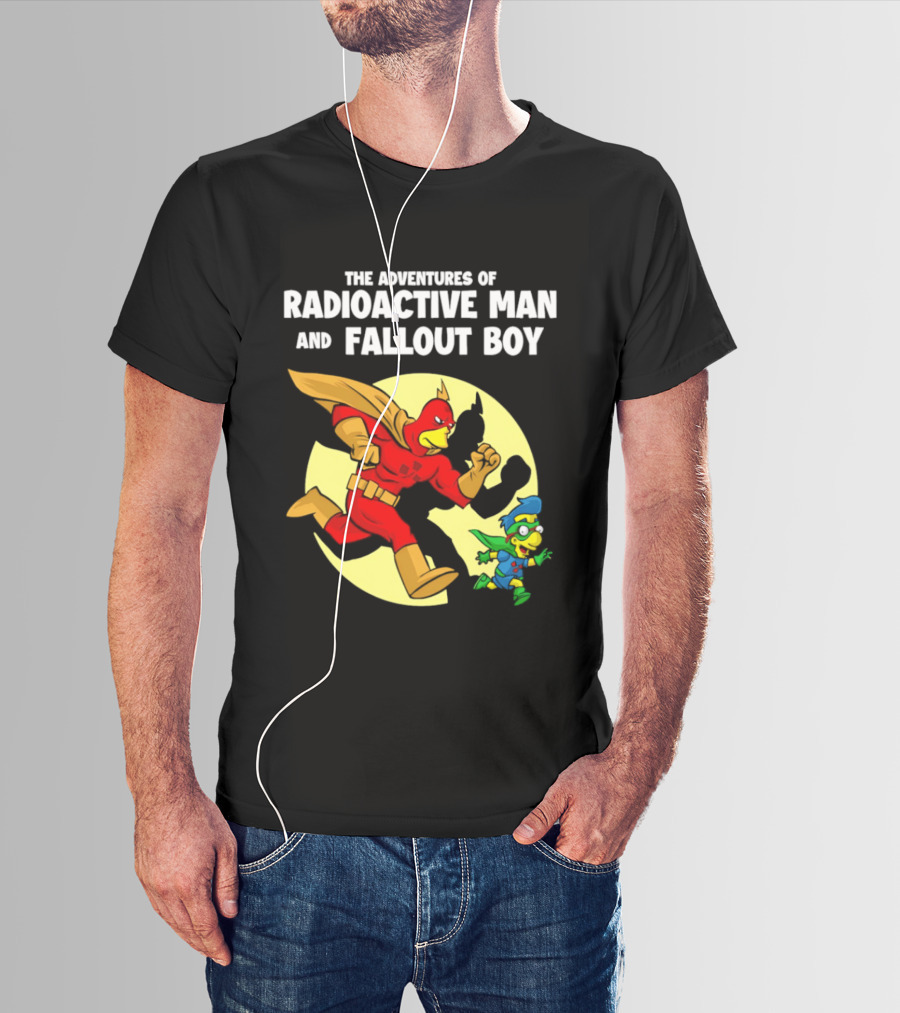 The Adventures Of Radioactive Man And Fallout Boy Comic Hero Duo T-Shirt