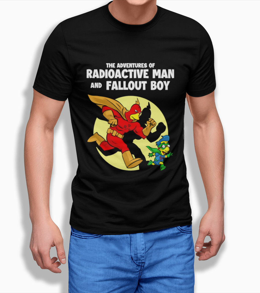 The Adventures Of Radioactive Man And Fallout Boy Comic Hero Duo T-Shirt