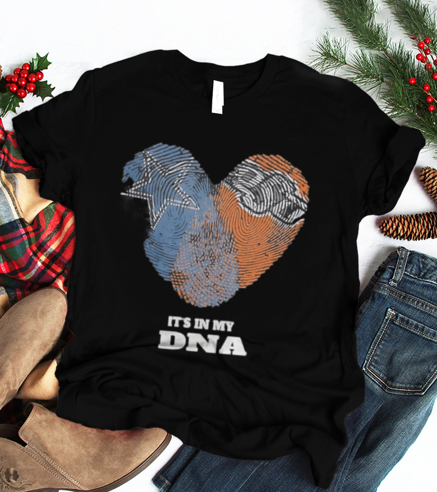 Texas Longhorns It's In My DNA Fingerprint Heart T-Shirt