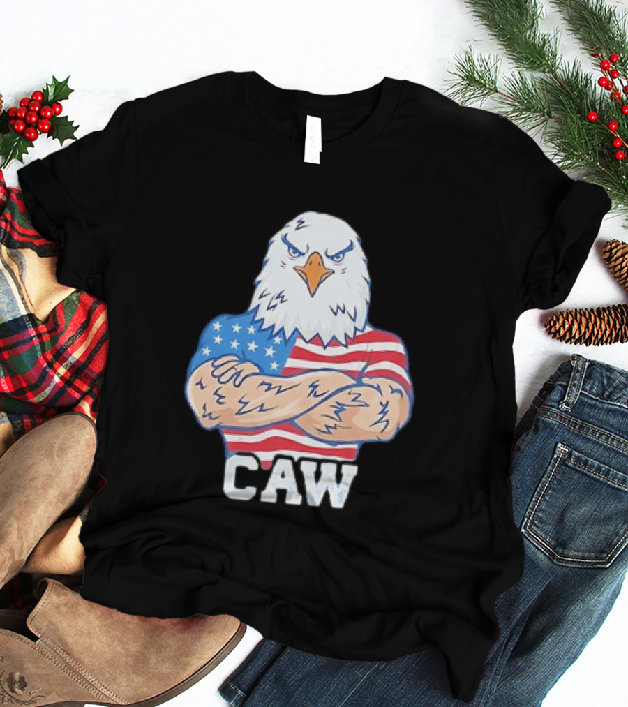 Pat McAfee Eagle Caw American Flag 4th Of July T-Shirt