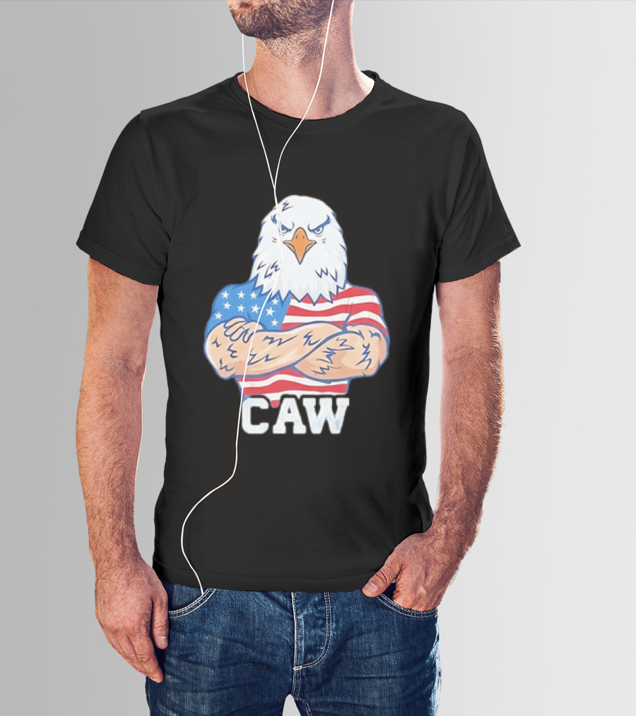 Pat McAfee Eagle Caw American Flag 4th Of July T-Shirt