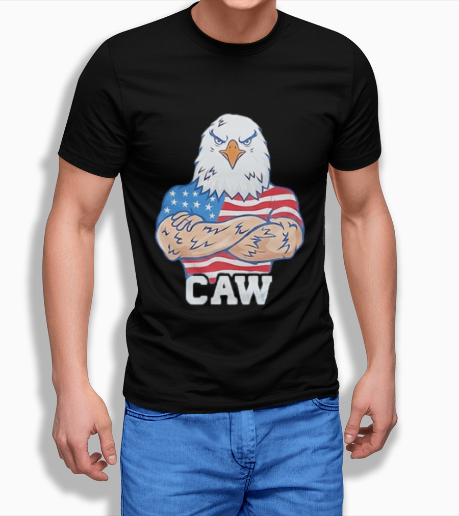 Pat McAfee Eagle Caw American Flag 4th Of July T-Shirt