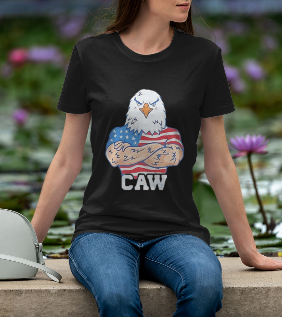 Pat McAfee Eagle Caw American Flag 4th Of July T-Shirt