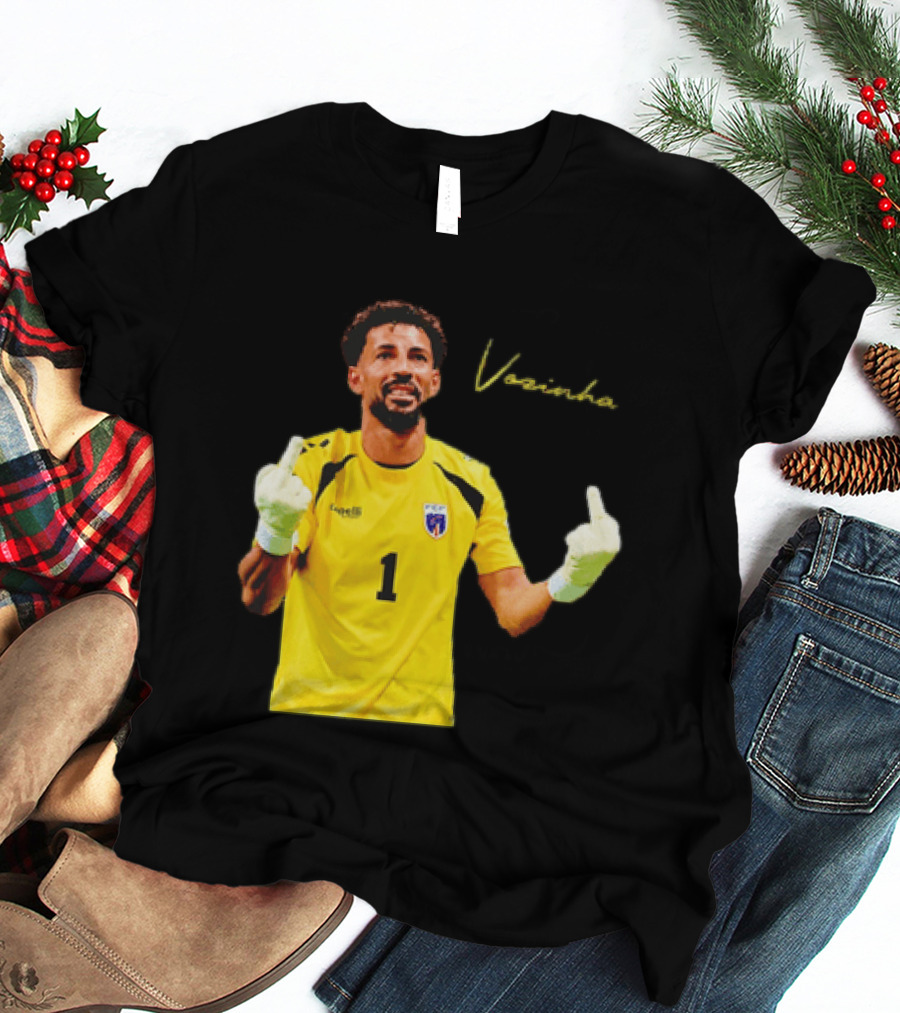 Vozinha Cape Verde National Team Number 1 Player Gesture T-Shirt