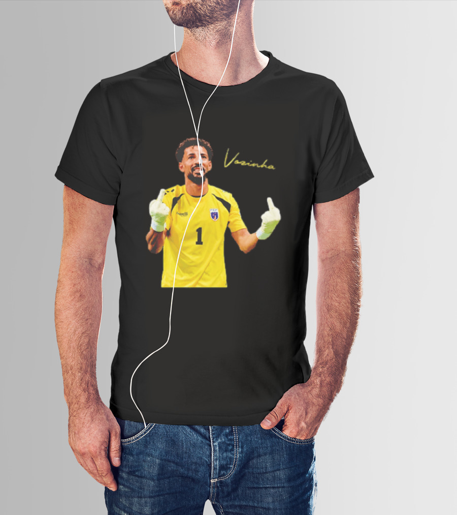 Vozinha Cape Verde National Team Number 1 Player Gesture T-Shirt