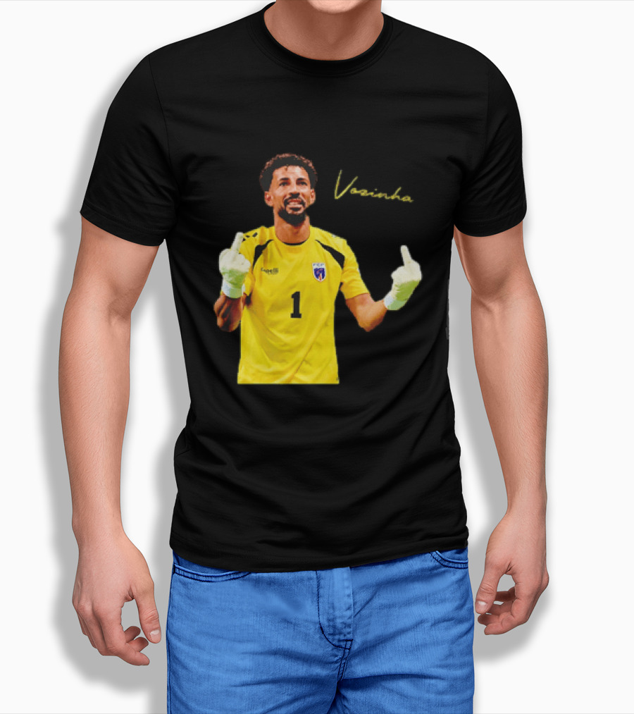 Vozinha Cape Verde National Team Number 1 Player Gesture T-Shirt