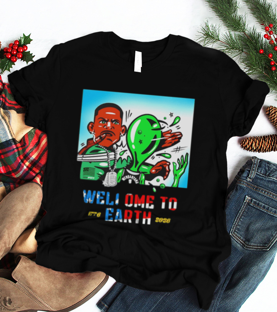 Victor Wembanyama San Antonio Spurs Welcome To Earth 1776 2026 T-Shirt