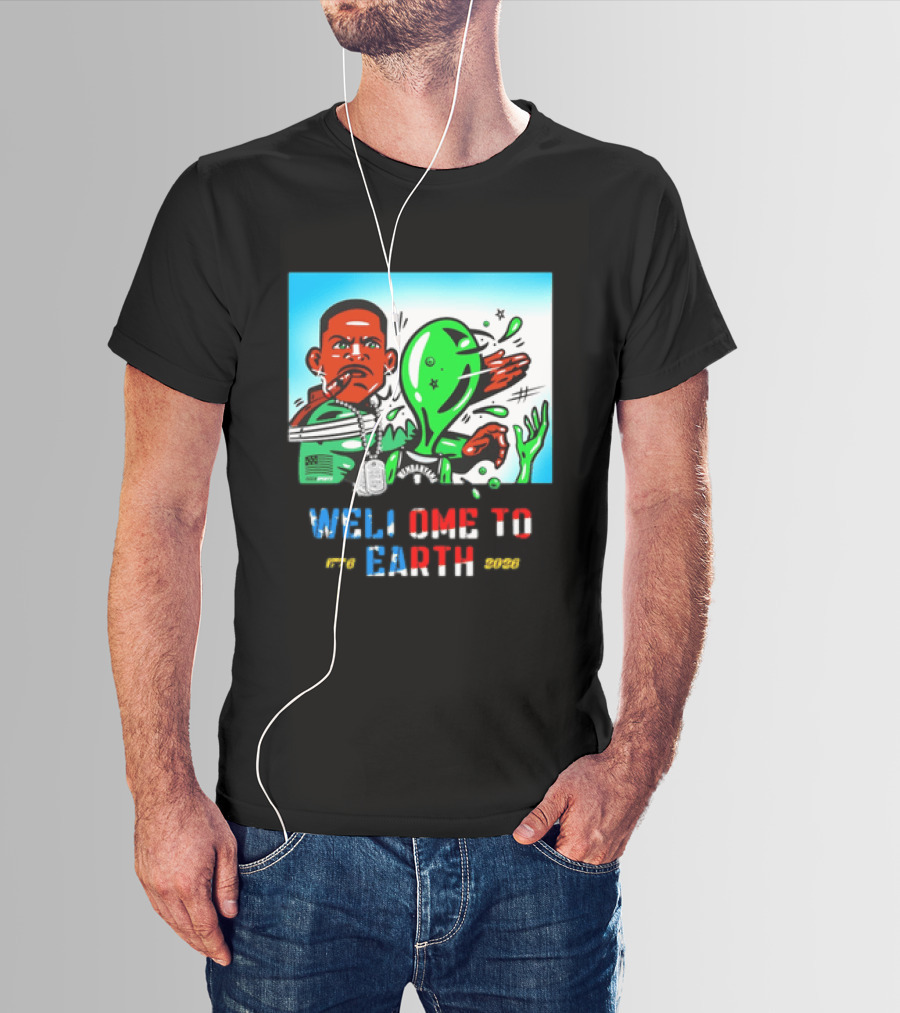 Victor Wembanyama San Antonio Spurs Welcome To Earth 1776 2026 T-Shirt