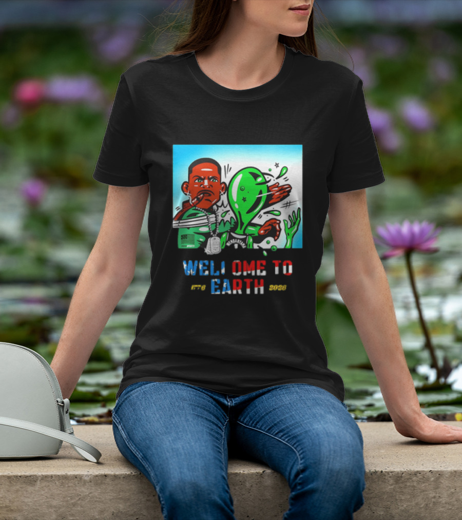 Victor Wembanyama San Antonio Spurs Welcome To Earth 1776 2026 T-Shirt