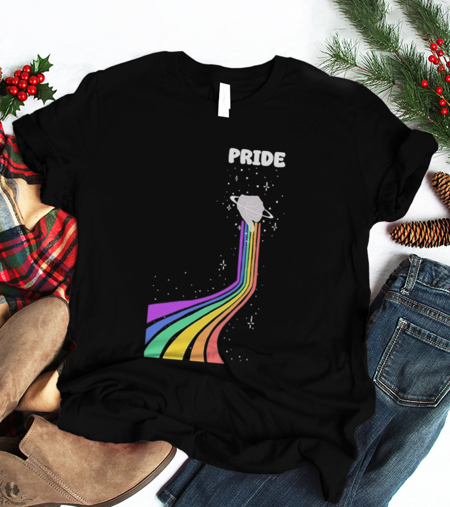 Pride Rainbow Space Hand Magic T-Shirt