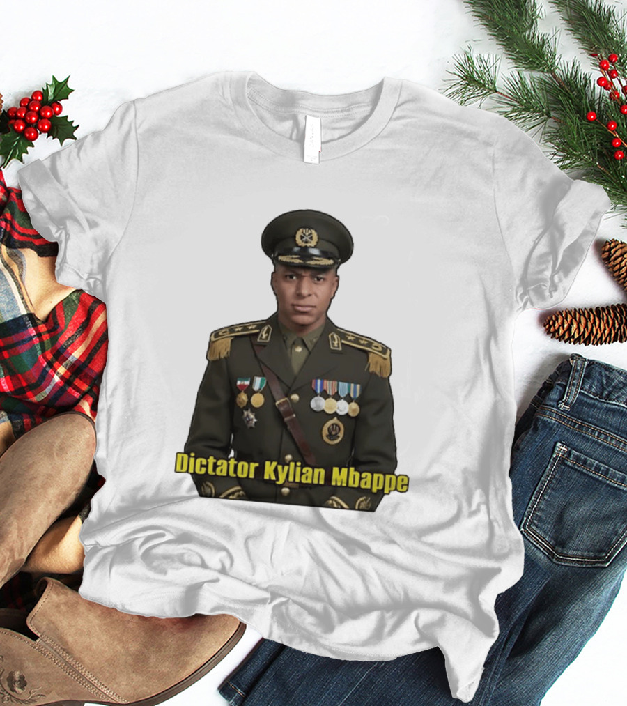 Kylian Mbappe France National Team Dictator Kylian Mbappe Military Uniform T-Shirt