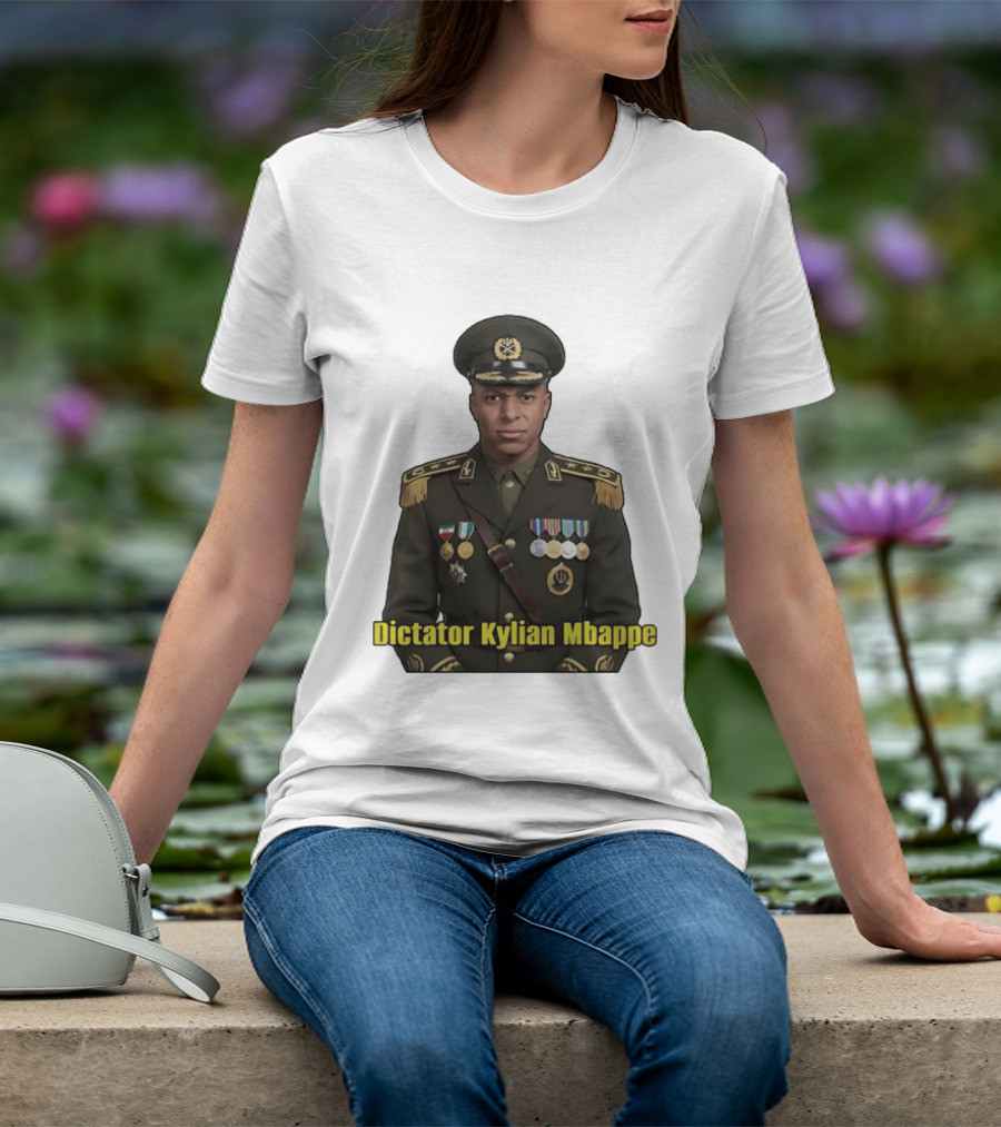 Kylian Mbappe France National Team Dictator Kylian Mbappe Military Uniform T-Shirt